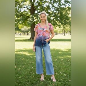 SANDWICH Sheer Floral Bouse